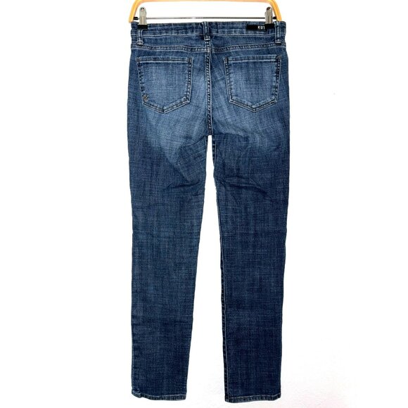 Kut From The Kloth Catherine Boyfriend Blue Denim Jeans Size 2 - Picture 2 of 10